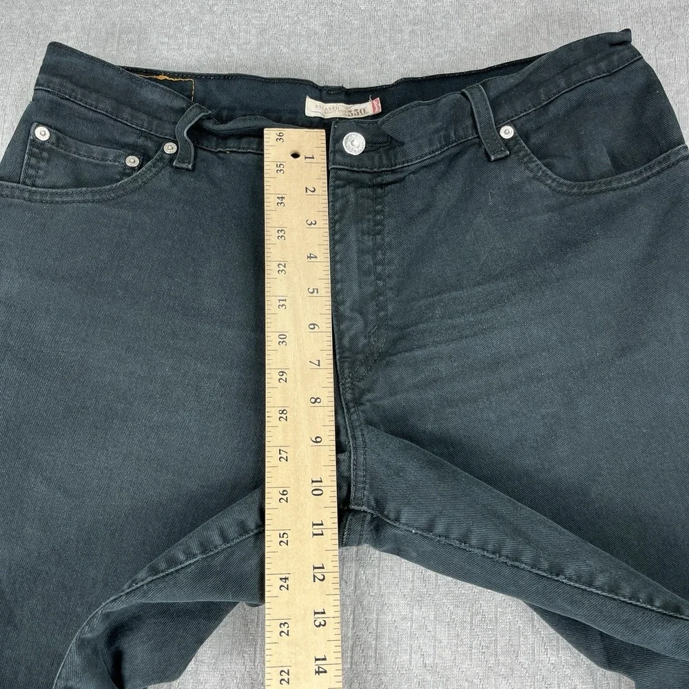 Levis 550 Relax Bootcut high rise Black Jeans Women 16M‎ Fits (34X31) dark wash